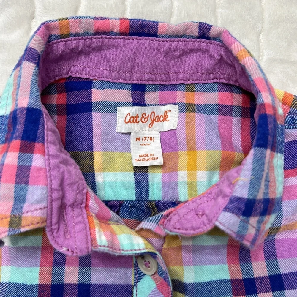 Girl’s Cat & Jack Shirt - Size M (7/8) - Picture 3 of 4